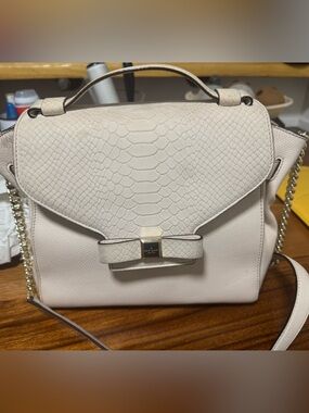 Kate Spade N.Y. Montrose Place satchel w/ snakeskin-embossed flap gold-tone bow